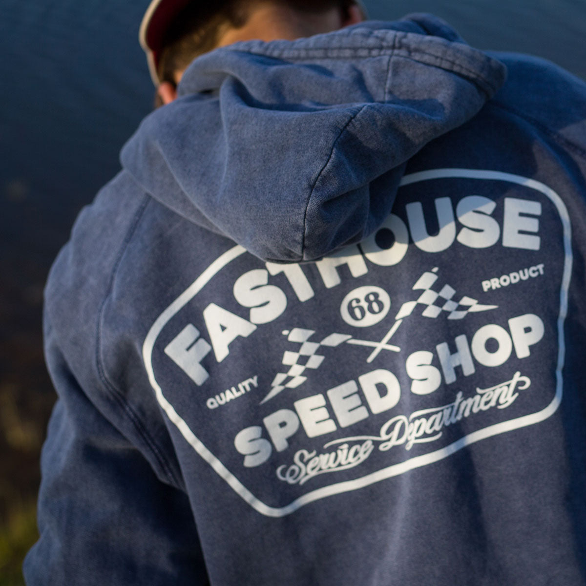 Fasthouse - Wedged Hoodie - Navy Wash