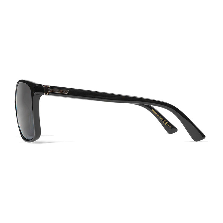 VonZipper Castaway Polarized Sunglasses - Black Gloss/Wildfire Vintage Gray Fasthouse