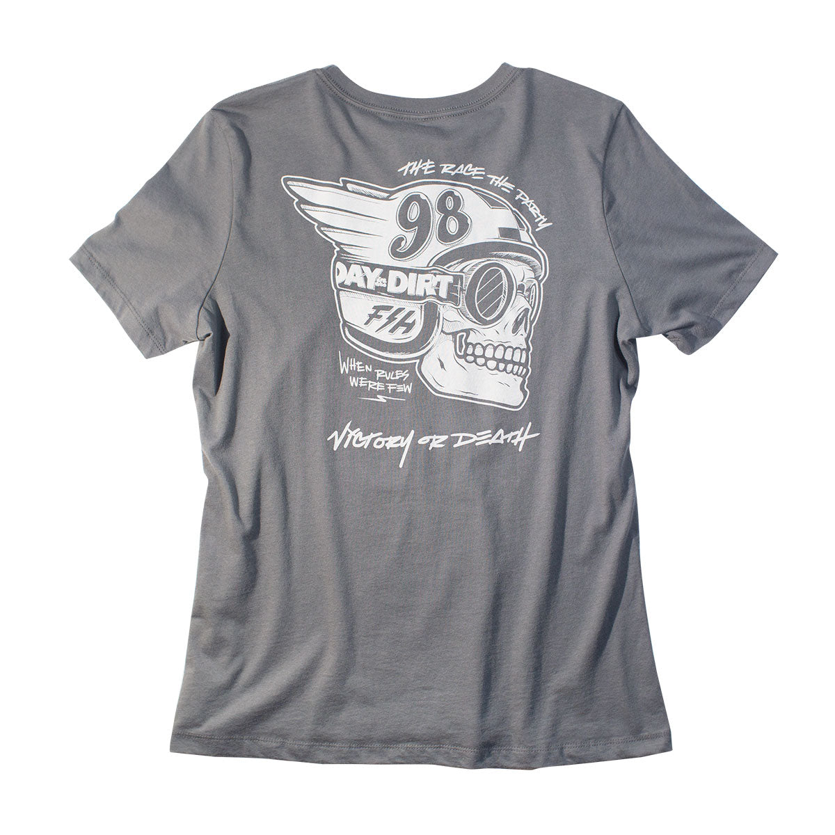 Fasthouse - Day in the Dirt Victory Womens Tee - Asphalt