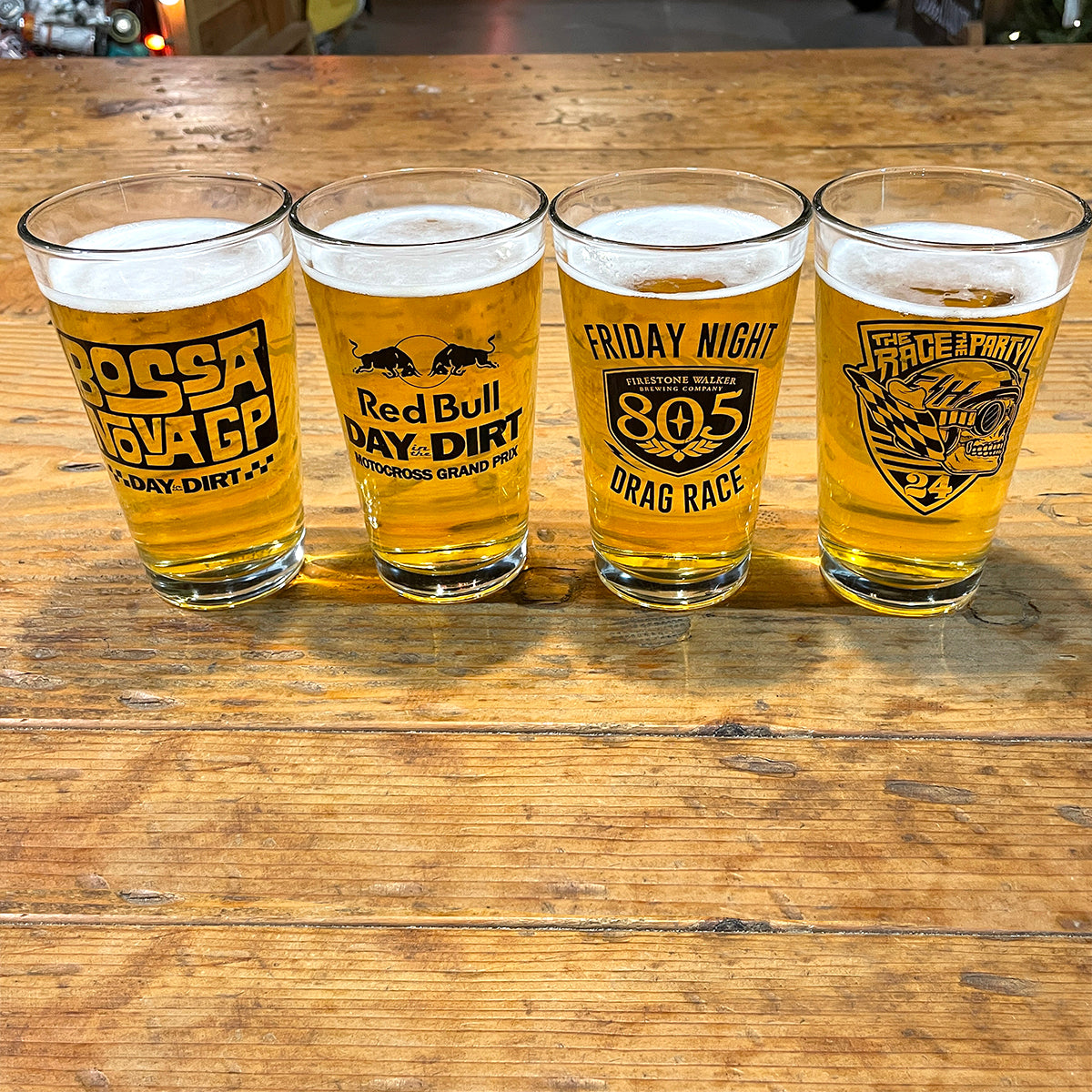 Day in the Dirt 24 Beer Glasses - 4 Pack