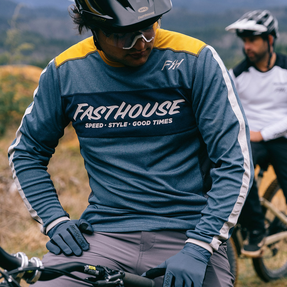 Classic Acadia Long Sleeve Youth Jersey - Heather Indigo