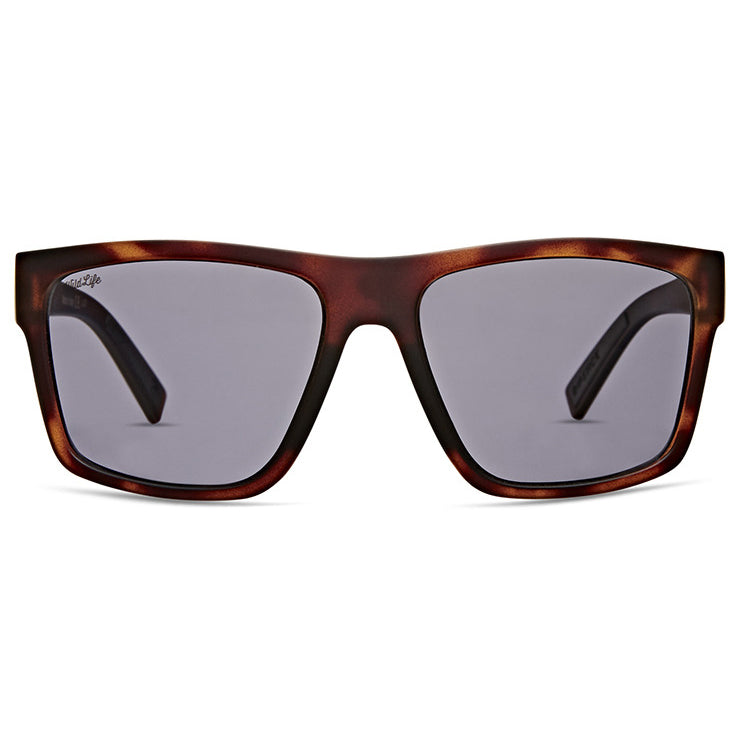 VonZipper Dipstick Polarized Sunglasses - Tortoise Satin/Wildlife Vintage Gray Fasthouse