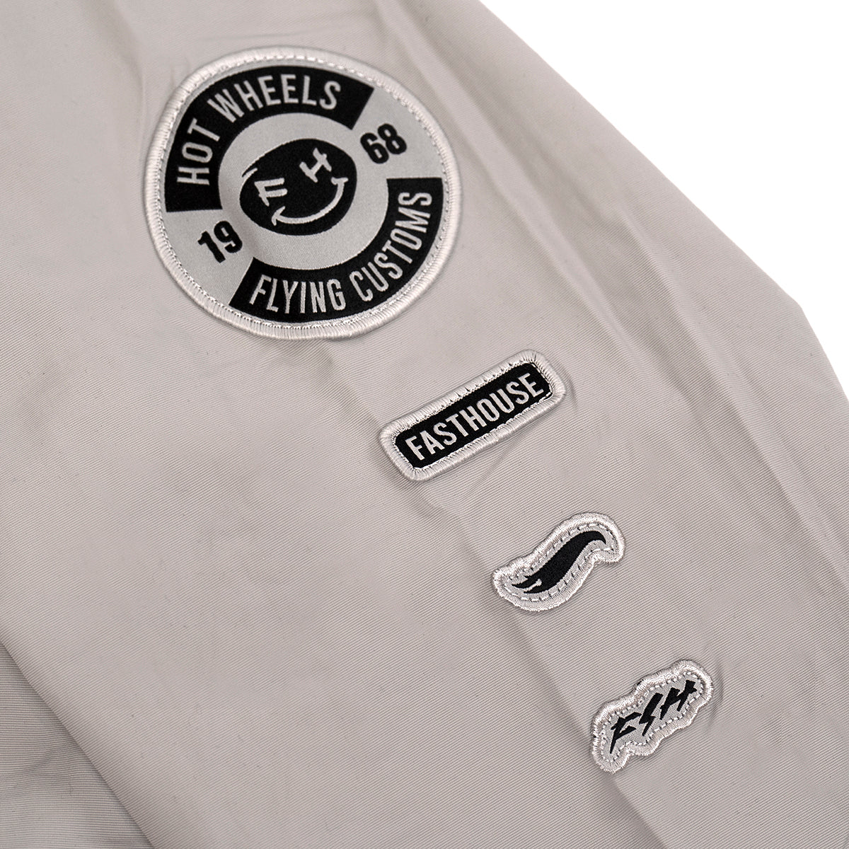Elite Hot Wheels Jacket - Light Gray Fasthouse