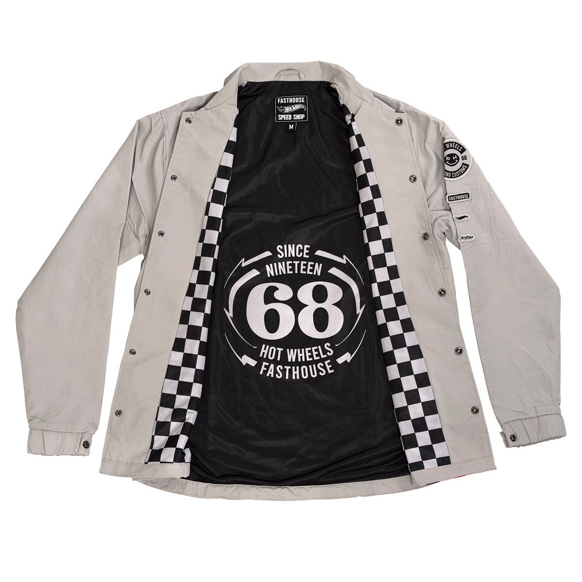 Elite Hot Wheels Jacket - Light Gray Fasthouse