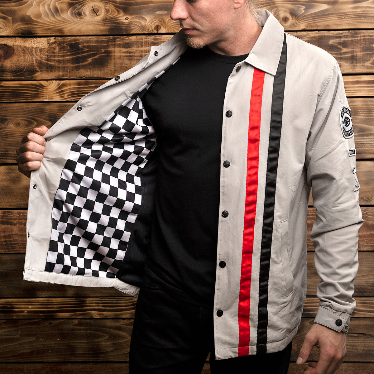 Elite Hot Wheels Jacket - Light Gray Fasthouse