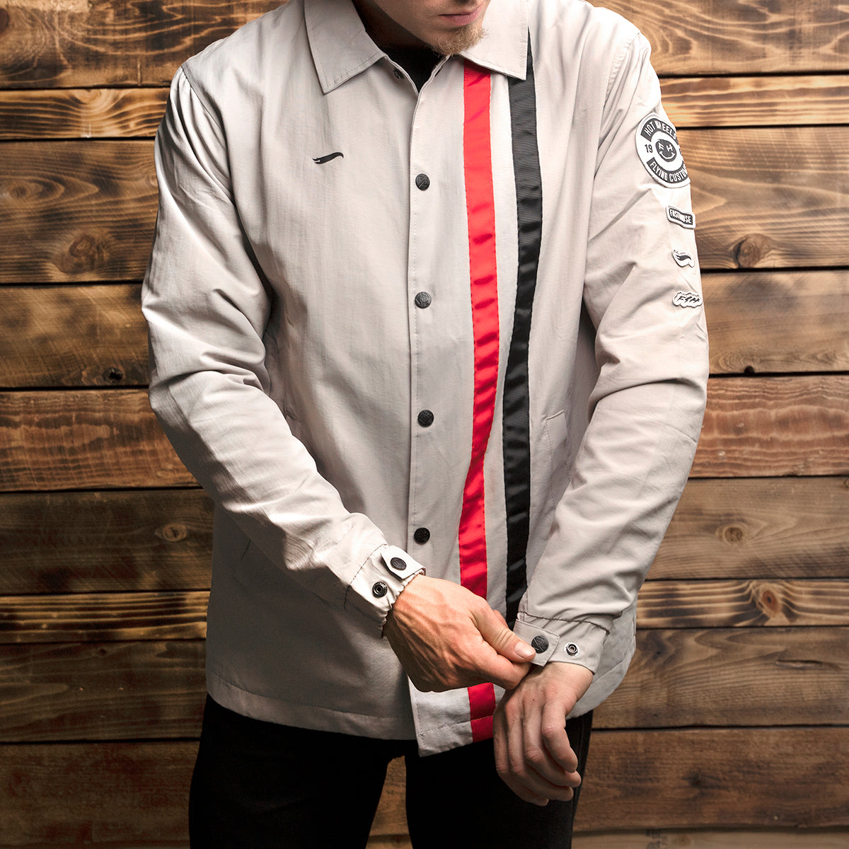 Elite Hot Wheels Jacket - Light Gray Fasthouse