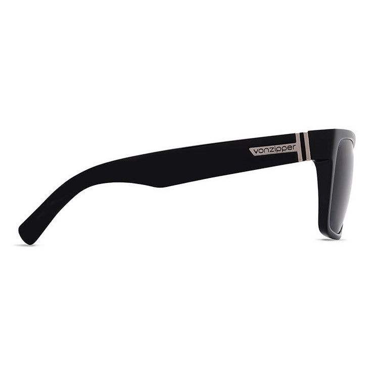 VonZipper Elmore Polarized Sunglasses - Black Gloss/Wildlife Vintage Gray Fasthouse