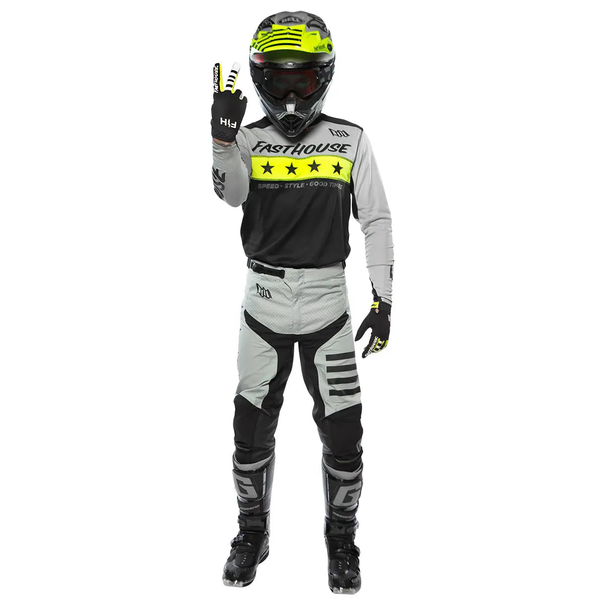 Elrod Astre Jersey - Silver/Black - Fasthouse