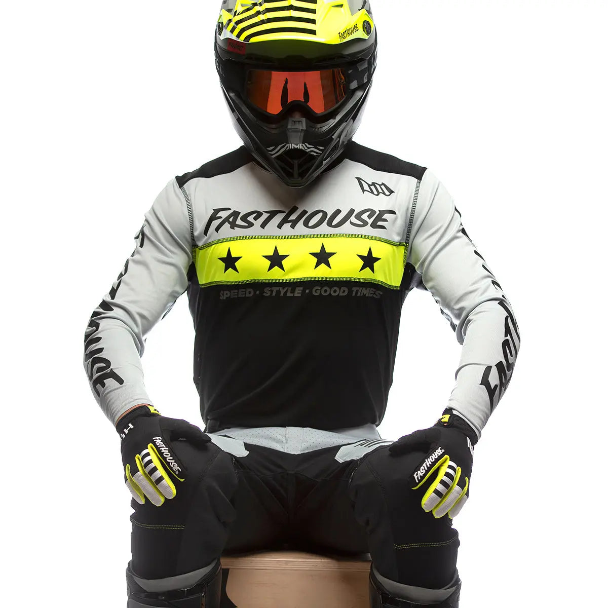 Elrod Astre Jersey - Silver/Black - Fasthouse