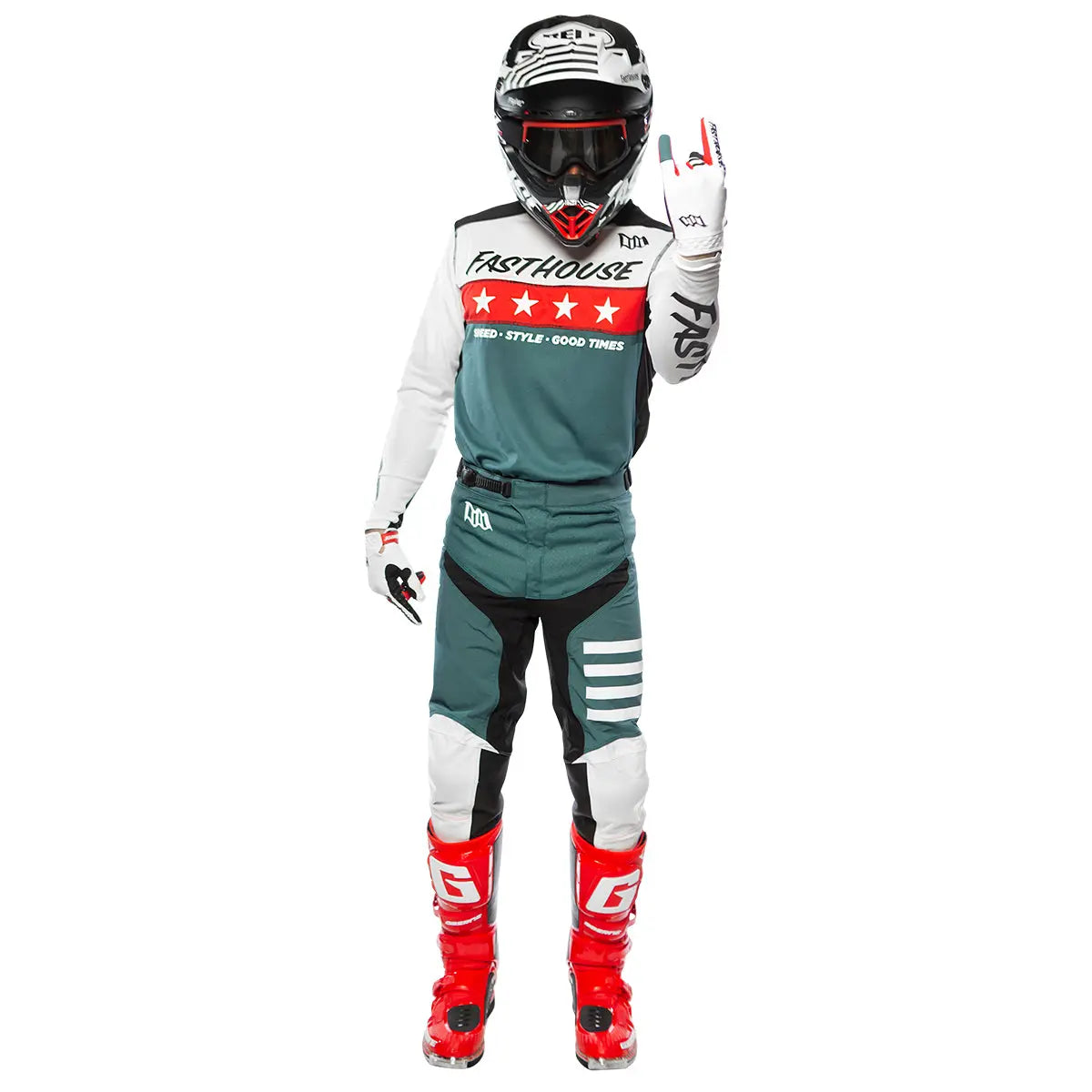 Elrod Astre Jersey - White/Slate - Fasthouse