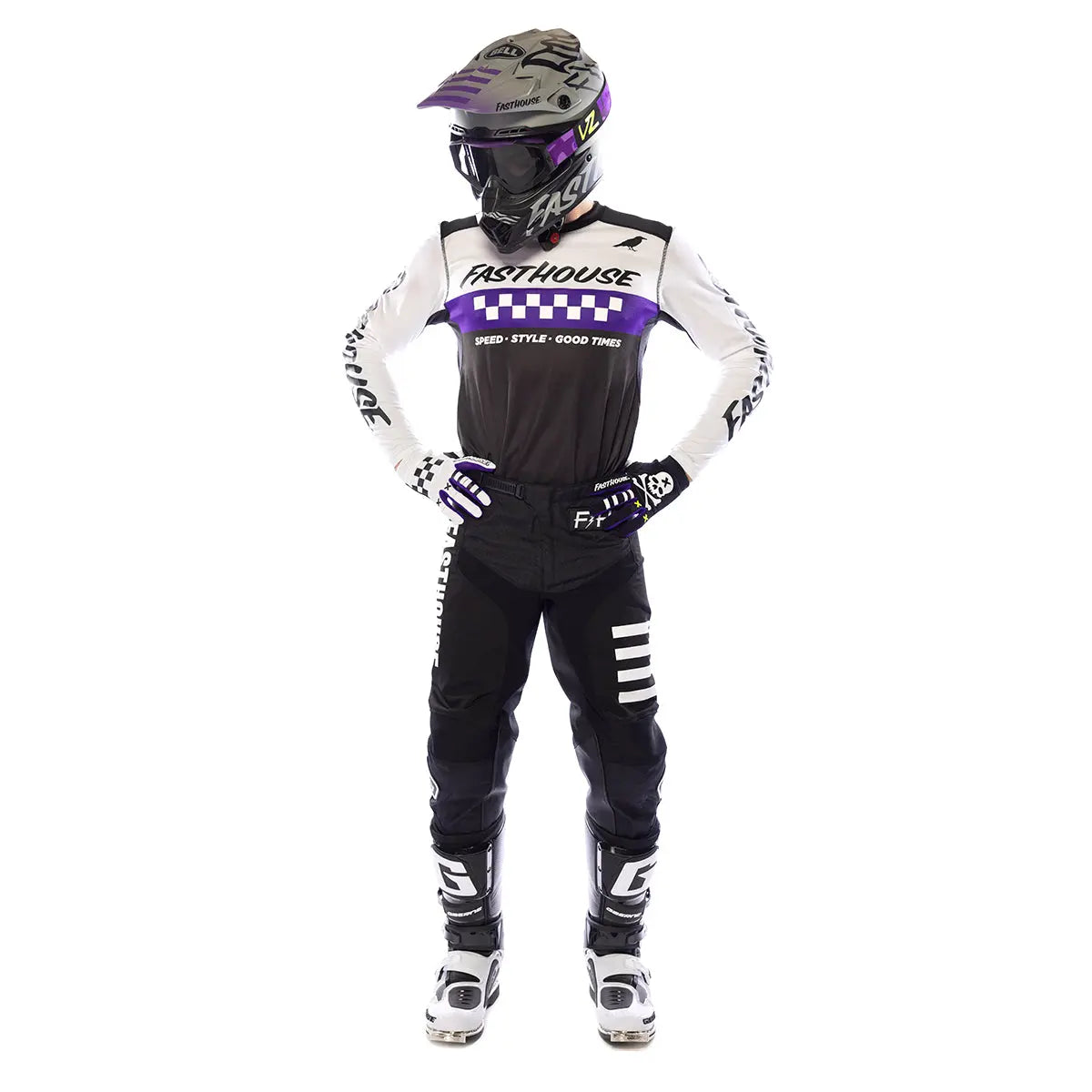 Elrod Jersey - White/Purple - Fasthouse