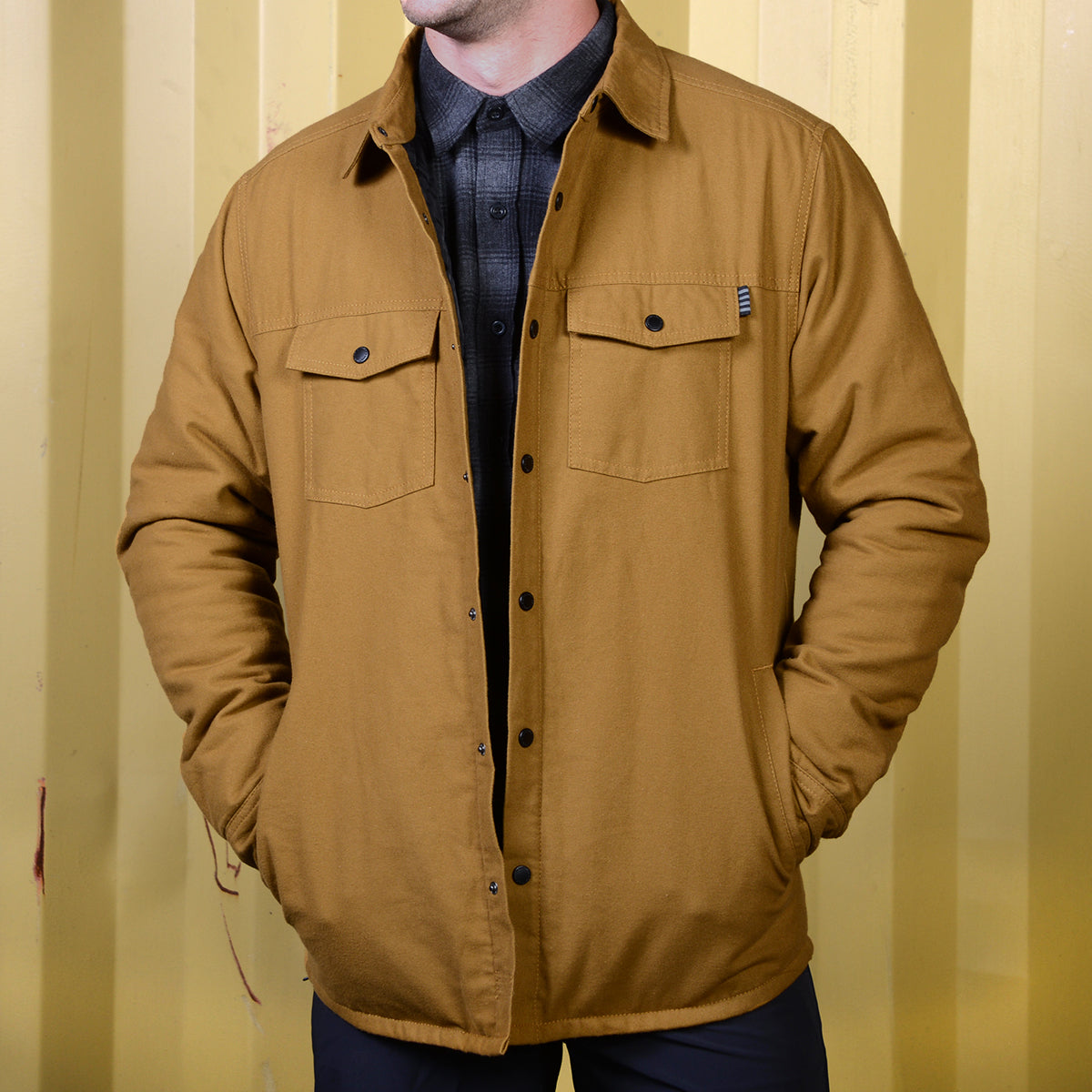 Elysian Quilted Flannel - Tobacco closeout