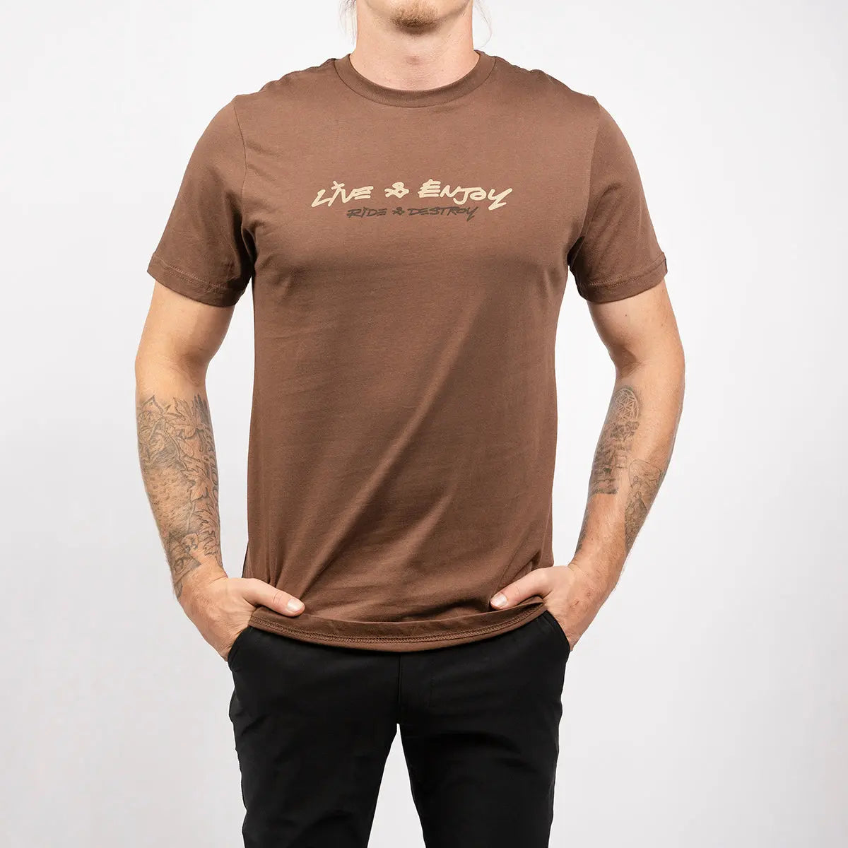 Emil Johansson Live & Enjoy Tee - Brown - Fasthouse