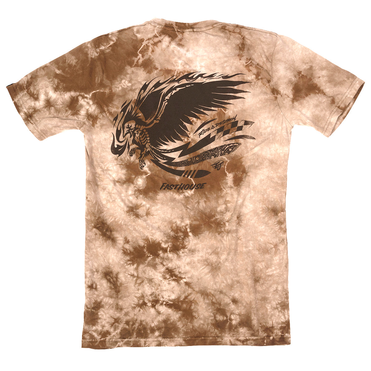 Emil Johansson Live & Enjoy Tee - Tie Dye Brown/White Fasthouse