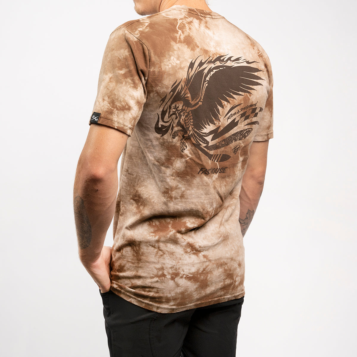Emil Johansson Live & Enjoy Tee - Tie Dye Brown/White Fasthouse