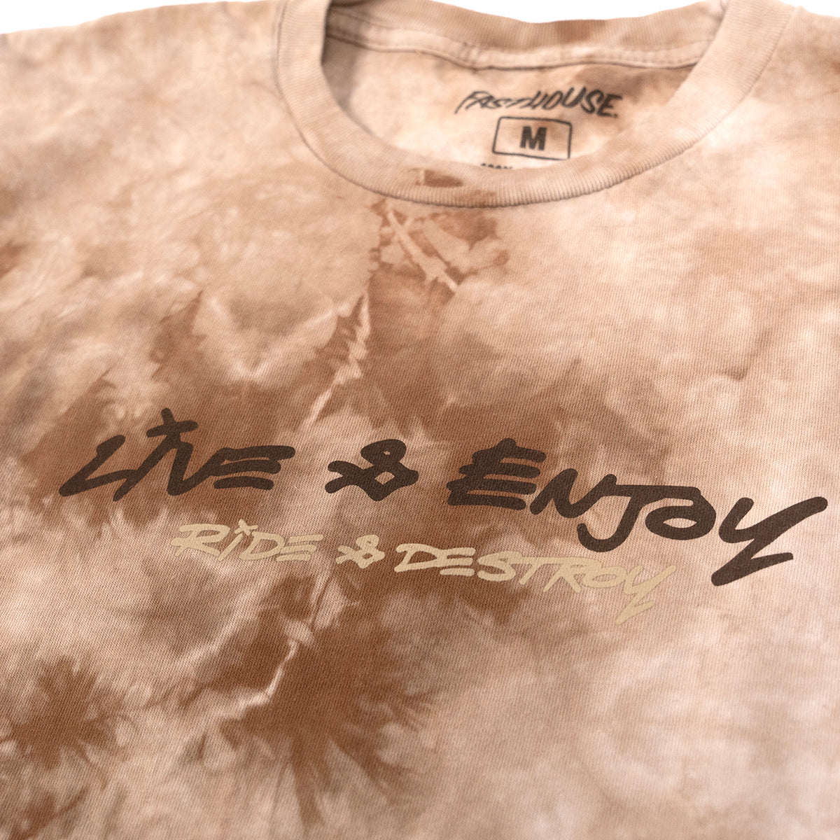 Emil Johansson Live & Enjoy Tee - Tie Dye Brown/White Fasthouse