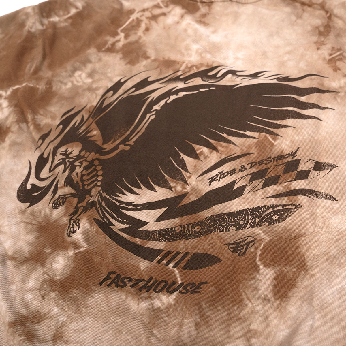 Emil Johansson Live & Enjoy Tee - Tie Dye Brown/White Fasthouse