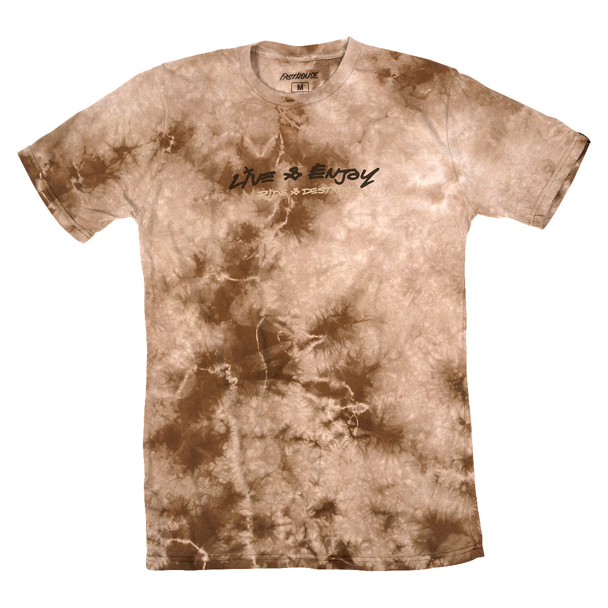 Emil Johansson Live & Enjoy Tee - Tie Dye Brown/White Fasthouse
