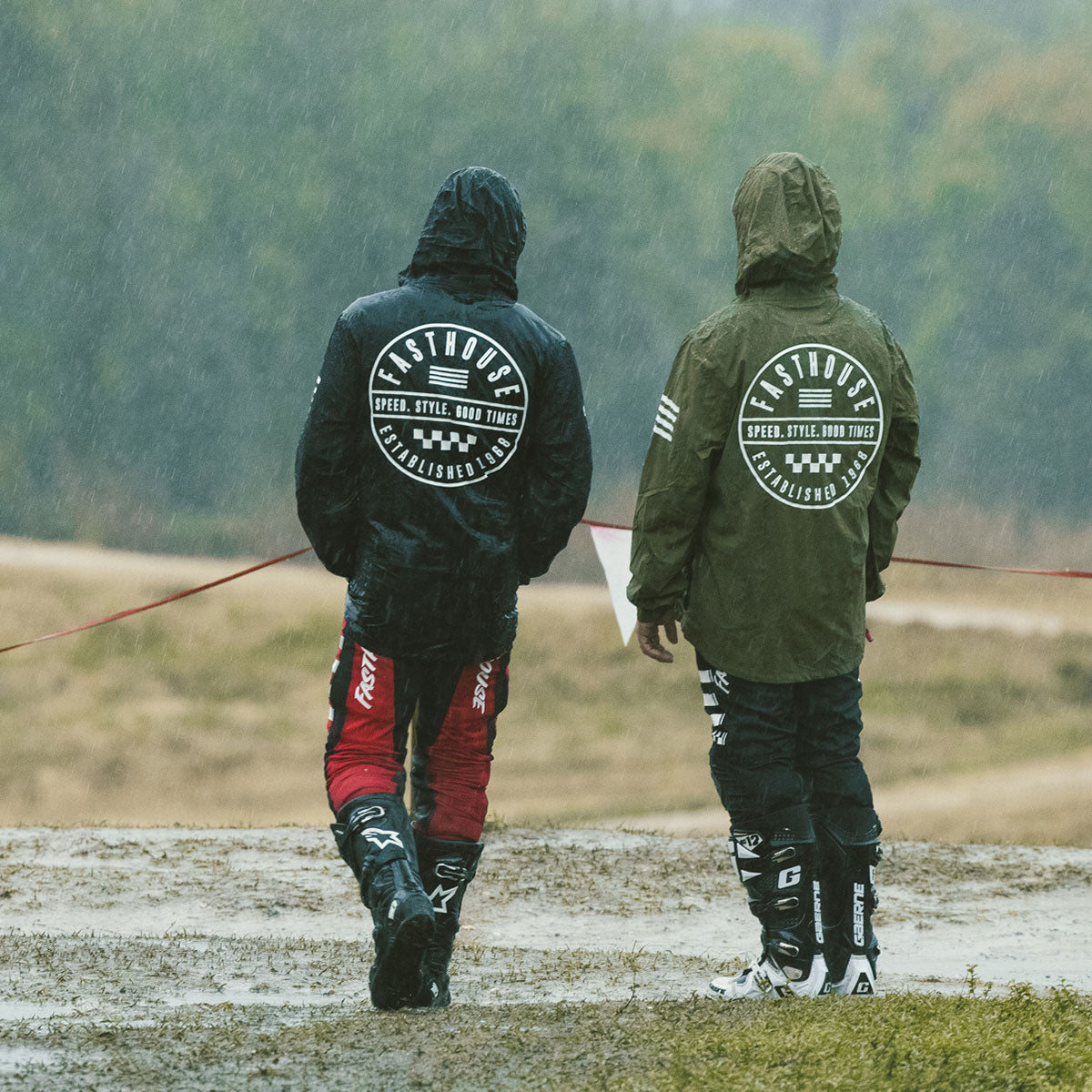 Statement Packable Windbreaker - Black Fasthouse