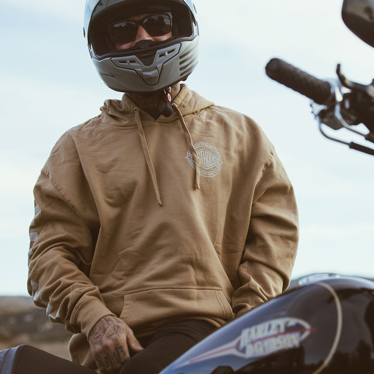 Coastal Hooded Pullover - Sand closeout