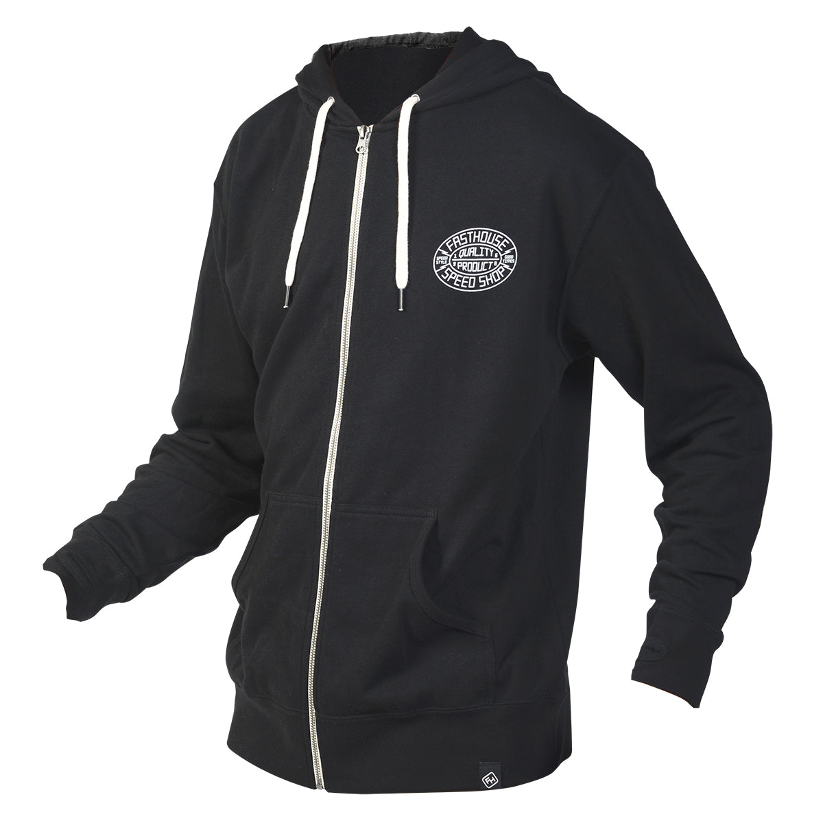 Forge Hooded Zip-Up - Black
