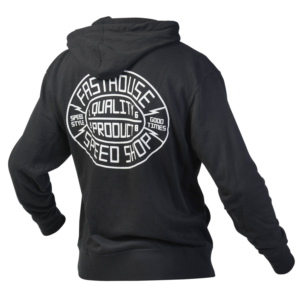 Forge Hooded Zip-Up - Black