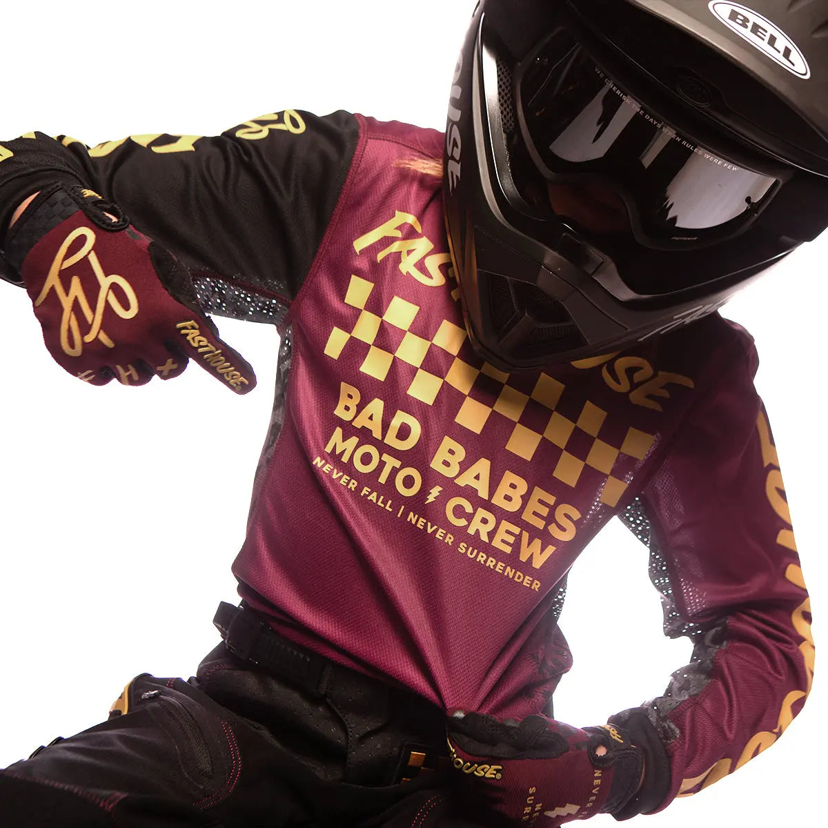 Grindhouse Golden Crew Girl's Jersey - Maroon