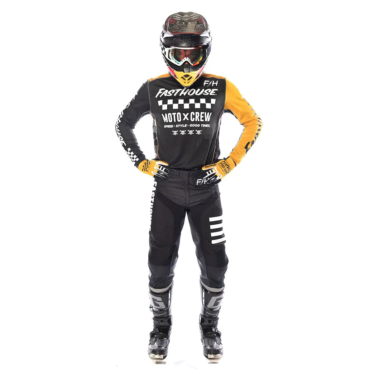 Grindhouse Alpha Jersey - Black/Amber - Fasthouse