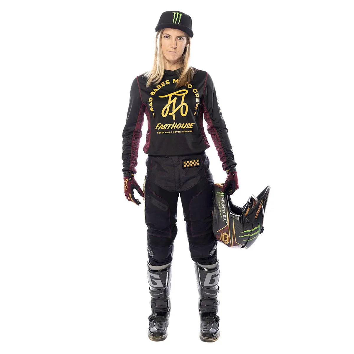 Grindhouse Golden Script Women's Jersey - Black - Fasthouse