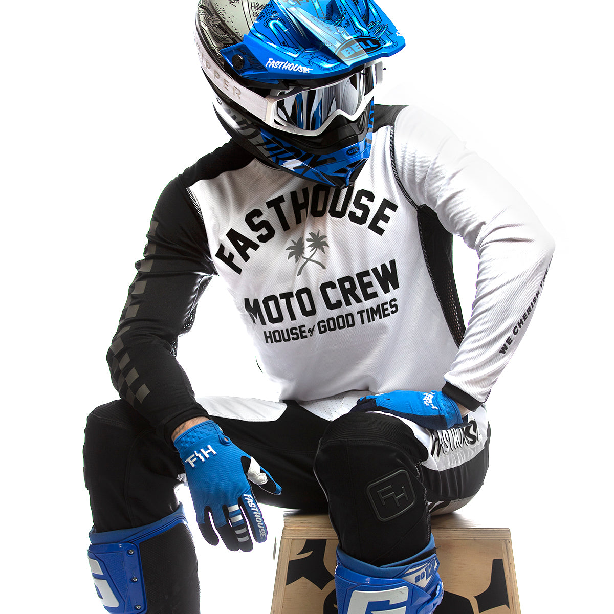 Grindhouse Haven Jersey - White/Black Fasthouse