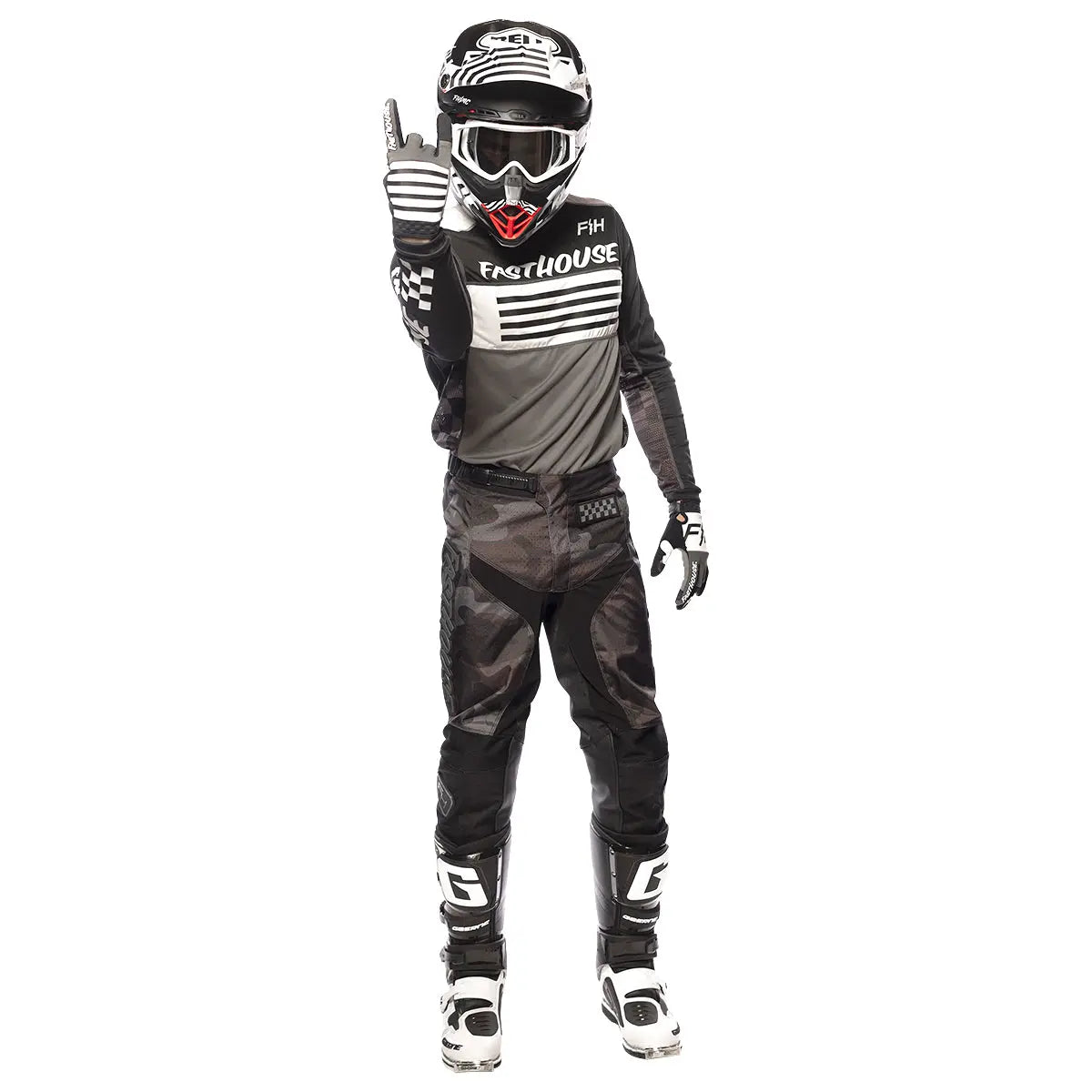 Grindhouse Omega Jersey - Black/Gray - Fasthouse