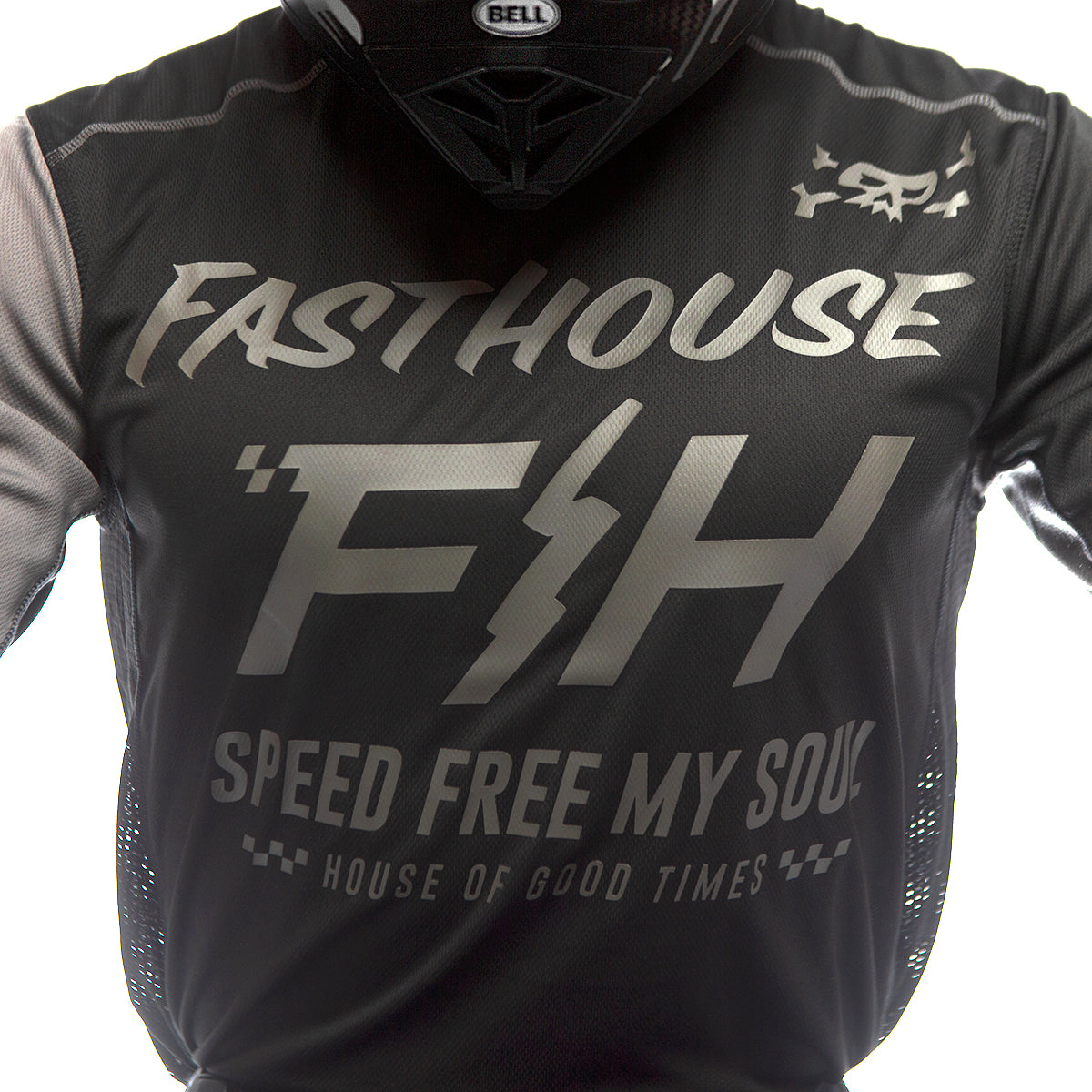 Grindhouse Slammer Jersey - Black/Gray Fasthouse
