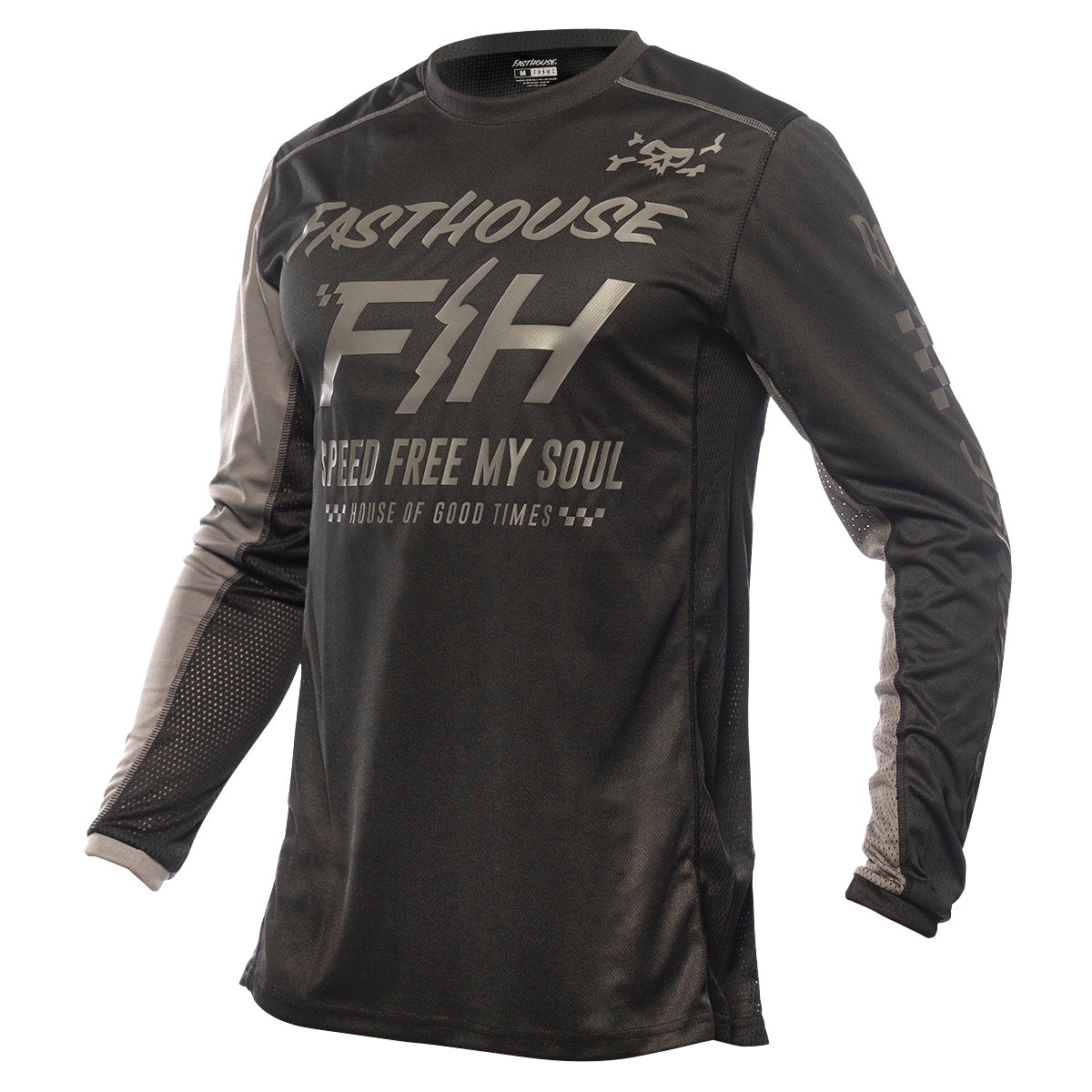 Grindhouse Slammer Jersey - Black/Gray Fasthouse