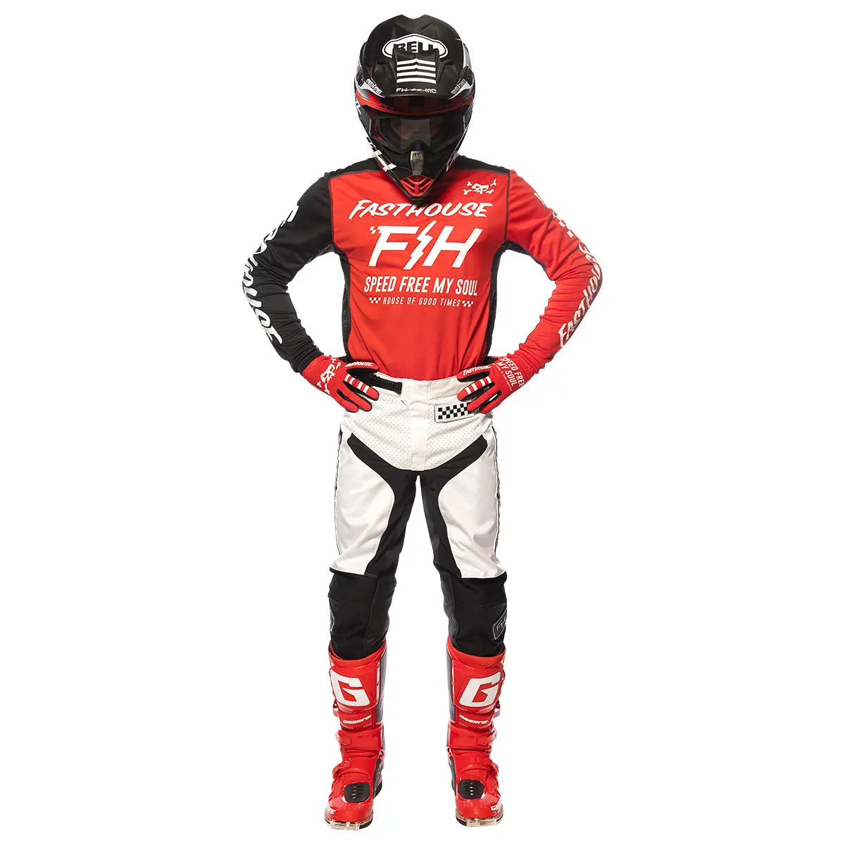 Grindhouse Slammer Jersey - Red/Black - Fasthouse