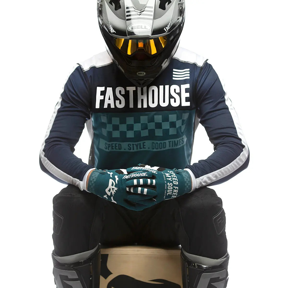 Grindhouse Torino Jersey - Blue/Black - Fasthouse