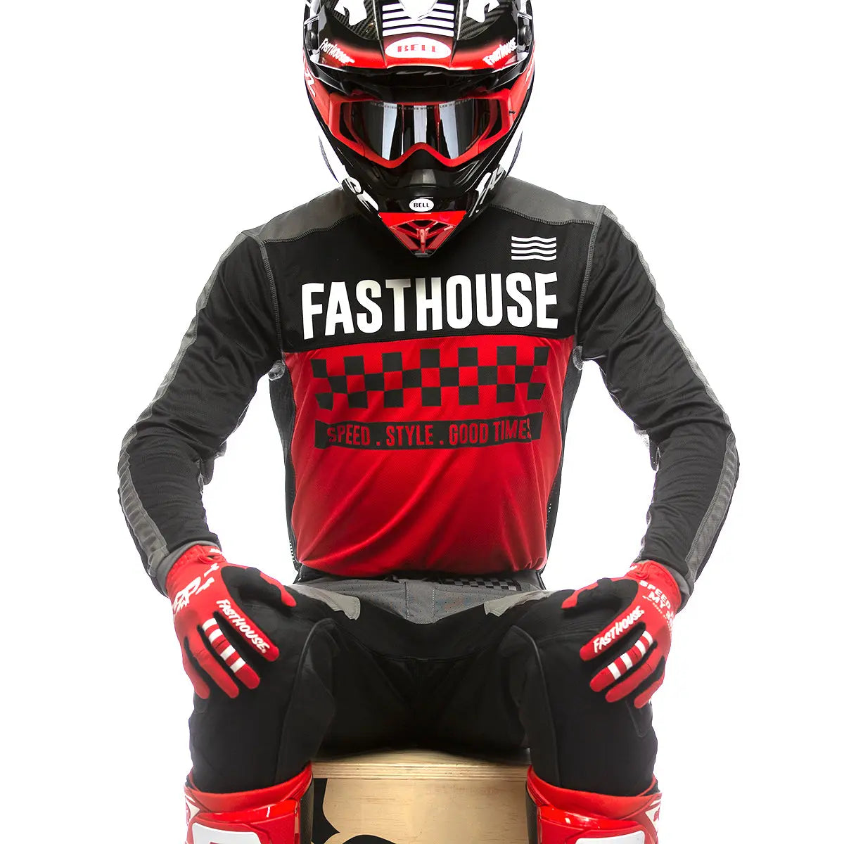 Grindhouse Torino Jersey - Red/Black - Fasthouse