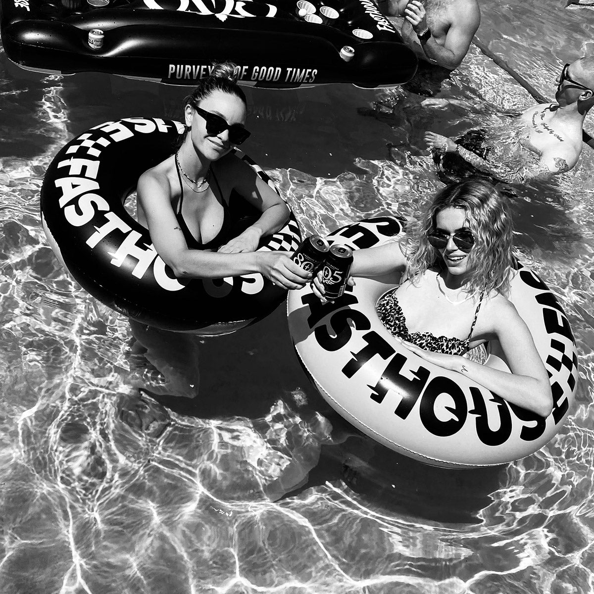 Twister Pool Floatie - Black/Gray