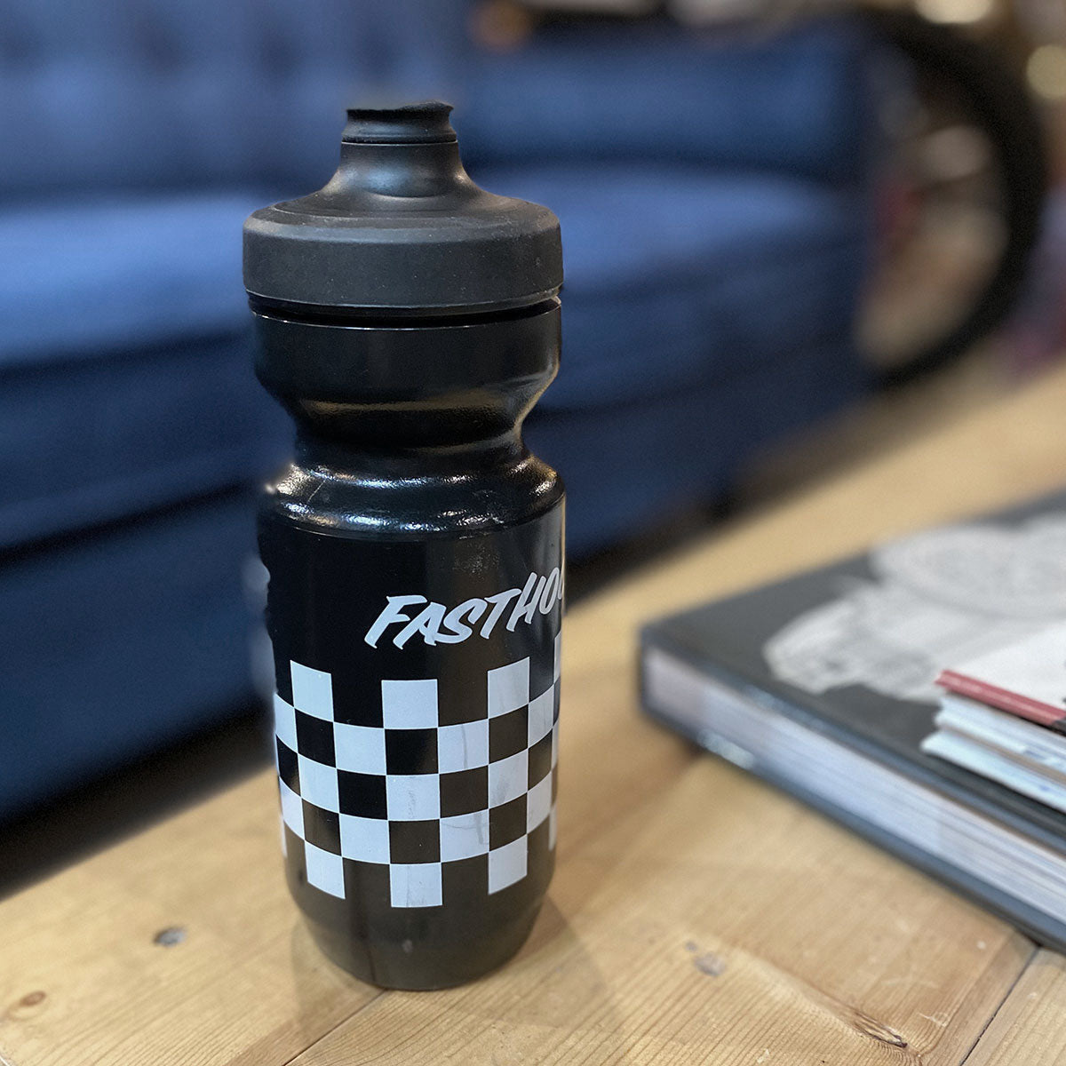 Checkers Water Bottle - Black Fasthouse