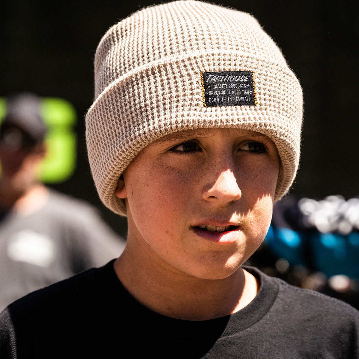 Waffle Beanie - Bone closeout