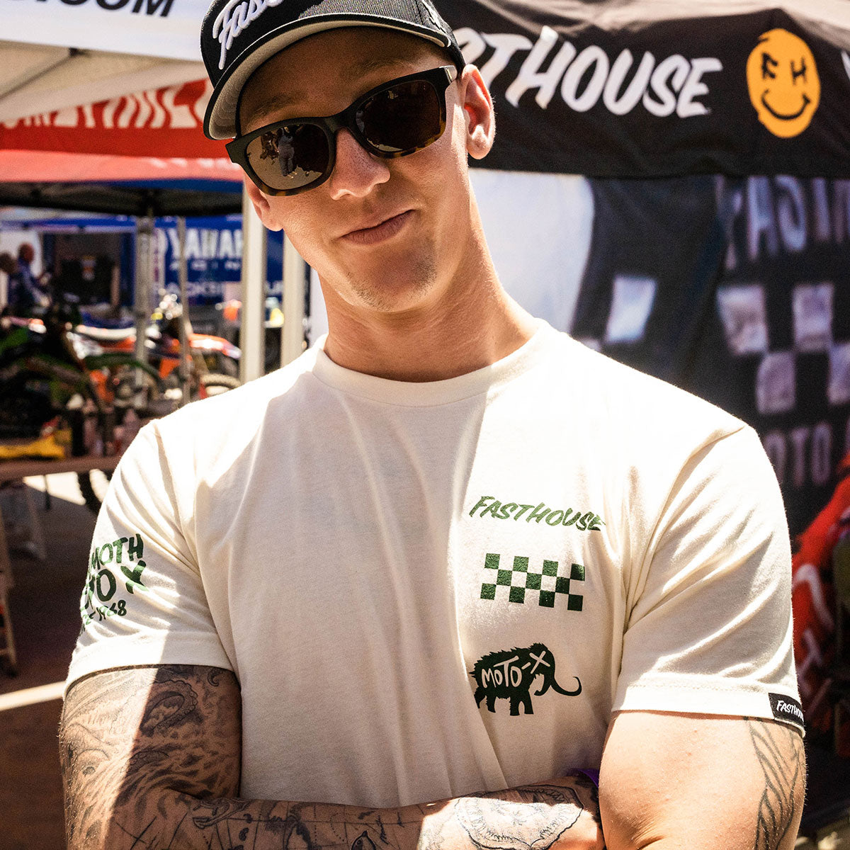 Mammoth Race High Tee - Natural Fasthouse