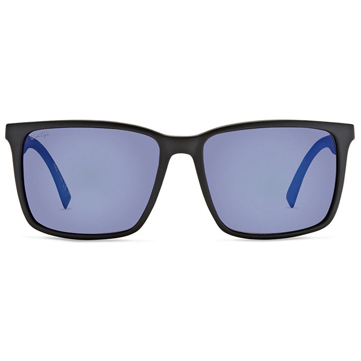 VonZipper Lesmore Polarized Sunglasses - Black Satin/Wildlife Blue Flash Chrome Fasthouse