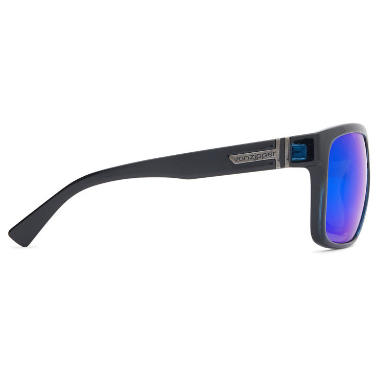 VonZipper Maxis Sunglasses - Navy Trans Gloss/Dark Blue Chrome Fasthouse