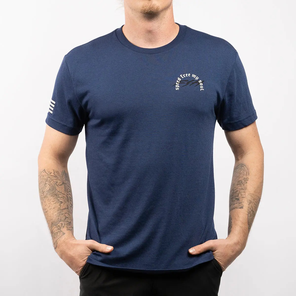 Menace SS Tech Tee - Midnight Navy - Fasthouse