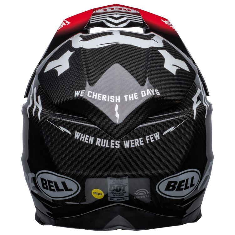 Bell Moto-10 Spherical Fasthouse Privateer Helmet - Black/Red Fasthouse