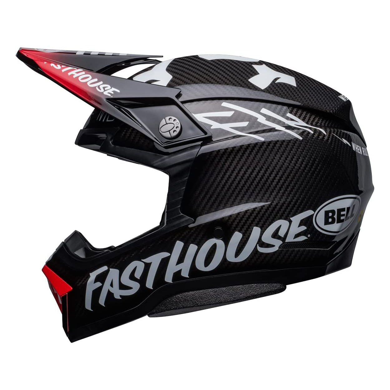 Bell Moto-10 Spherical Fasthouse Privateer Helmet - Black/Red Fasthouse