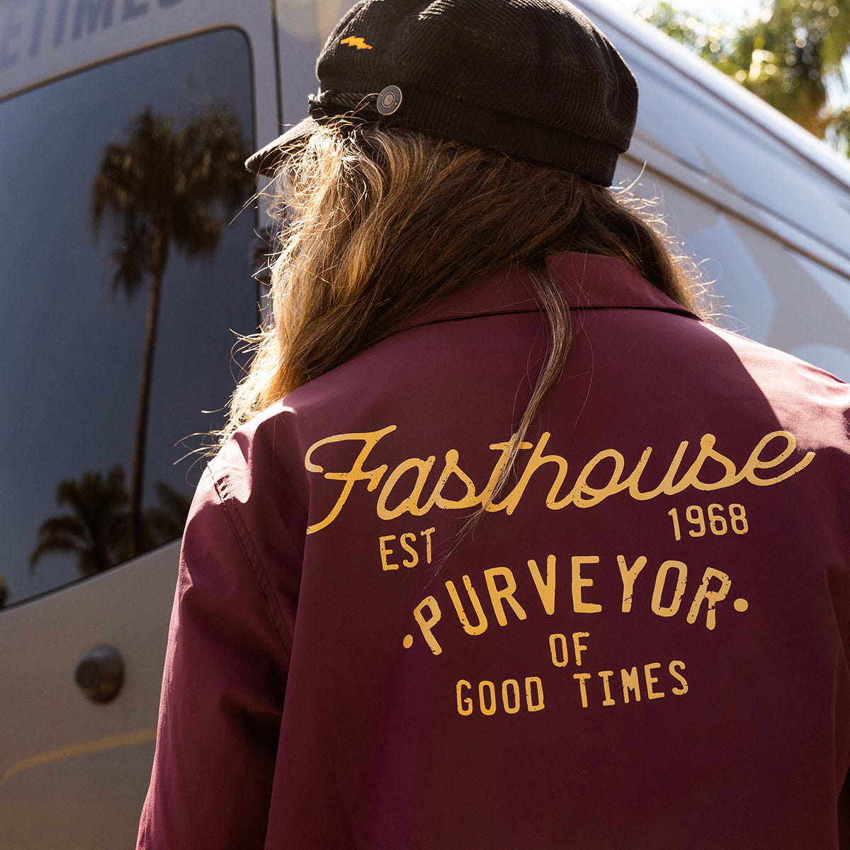 Novel Women's Coaches Jacket - Maroon
