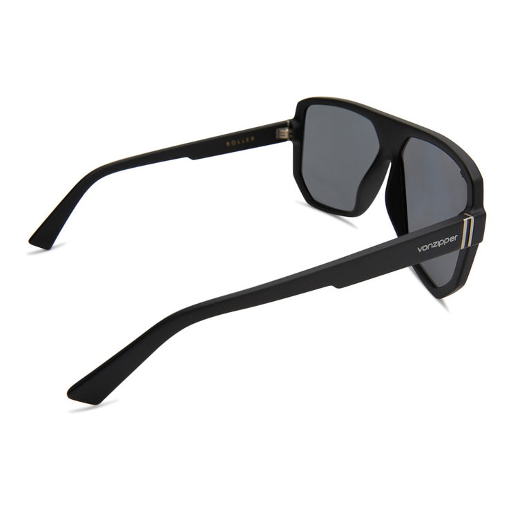 VonZipper Roller Polarized Sunglasses - Black Satin/Vintage Gray Fasthouse