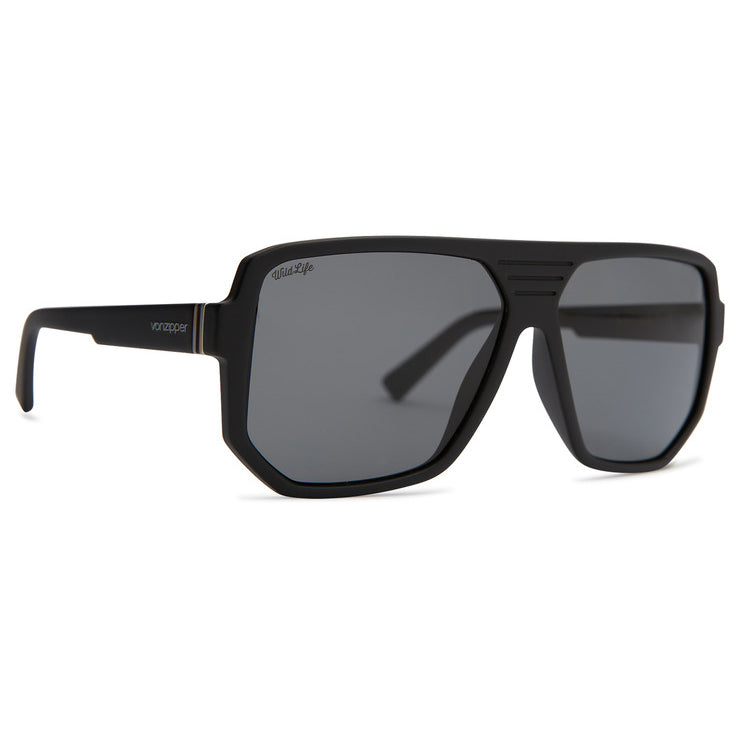 Satin/Vintage Polarized Gray - Fasthouse VonZipper – Sunglasses Black Roller