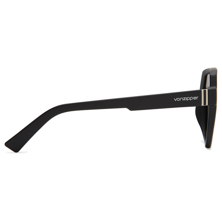 VonZipper Roller Polarized Sunglasses - Black Satin/Vintage Gray Fasthouse