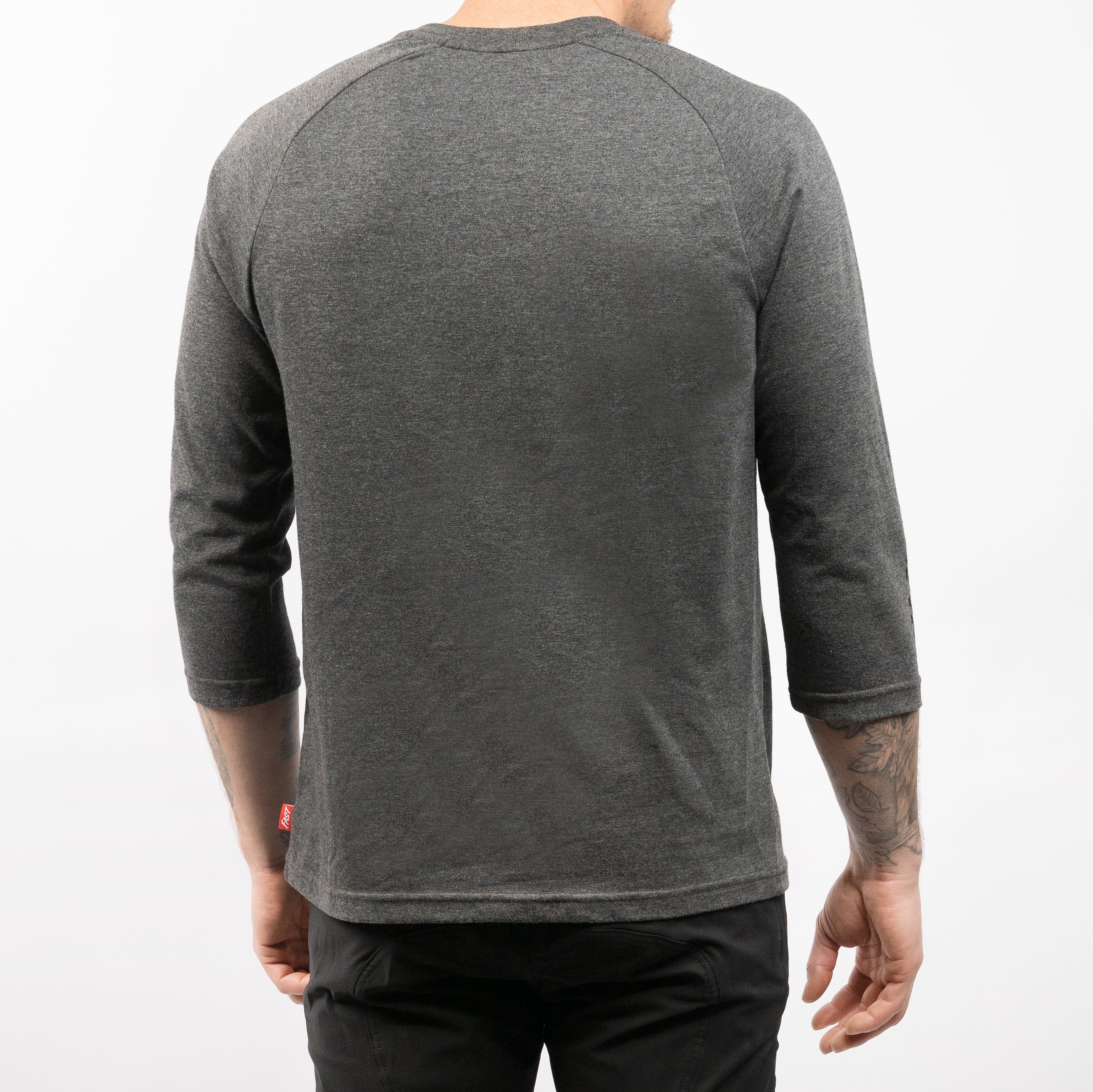 Rush Raglan Tech Tee - Charcoal Heather Closeout